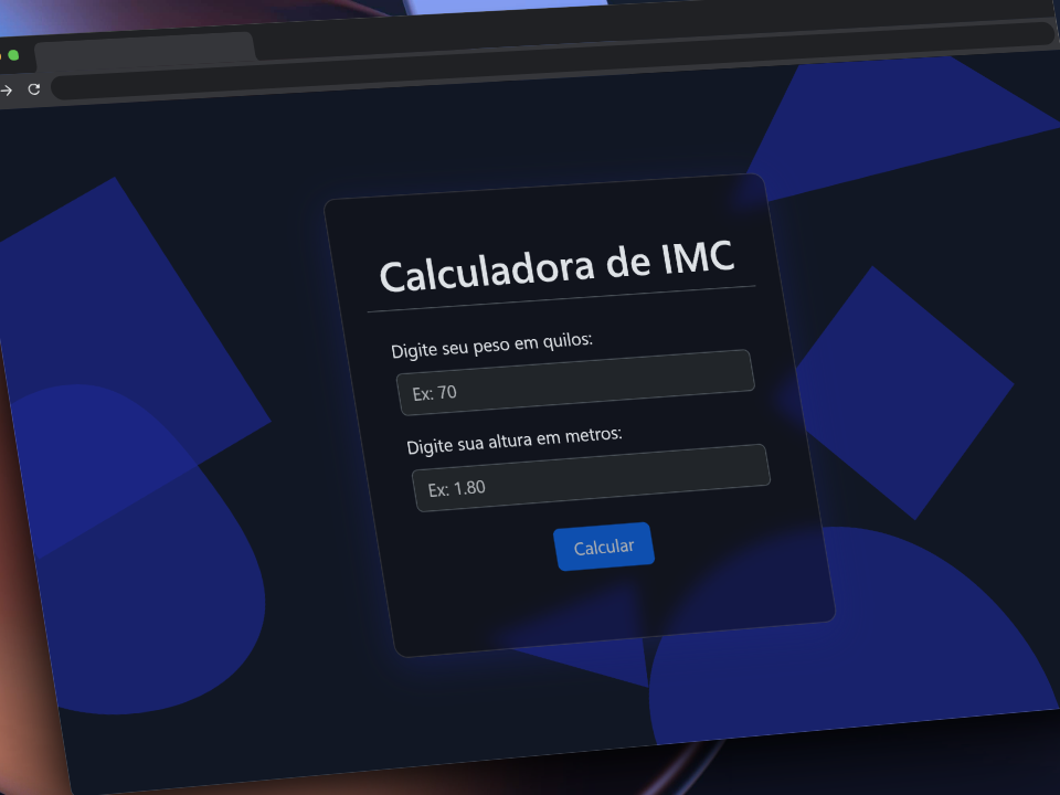 Capa do projeto Calculadora de IMC