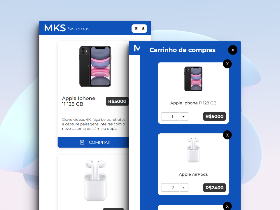 Capa do projeto MKS store
